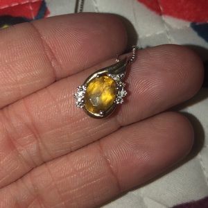 November birthstone necklace